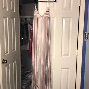 Pull & Bear striped maxi dress